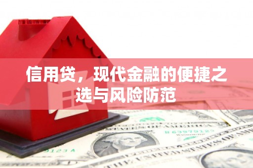 辰溪信用贷，现代金融的便捷之选与风险防范