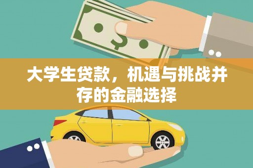 辰溪大学生贷款，机遇与挑战并存的金融选择